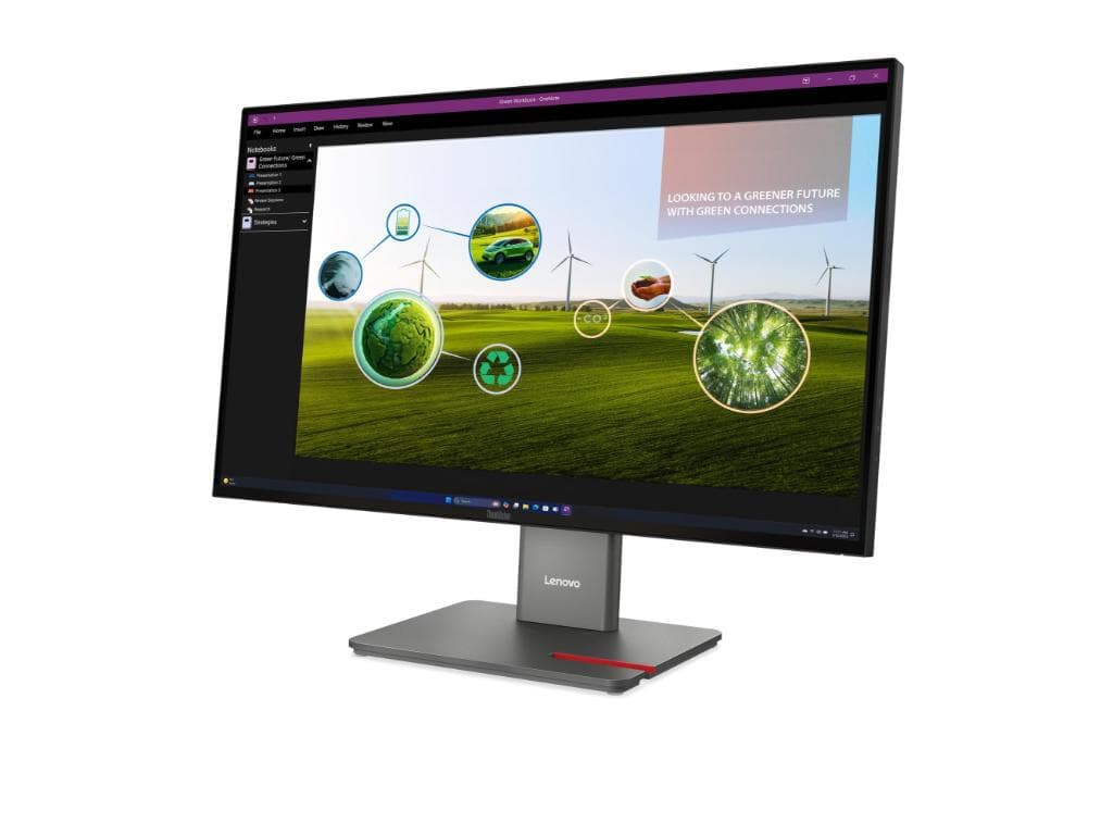 Fotografija proizvoda: Lenovo MONITOR ThinkVision P27Q-40 27"/IPS/2560x1440/120Hz/4ms/Tilt,Swivel,Pivot,Heigh/3x USB-A,