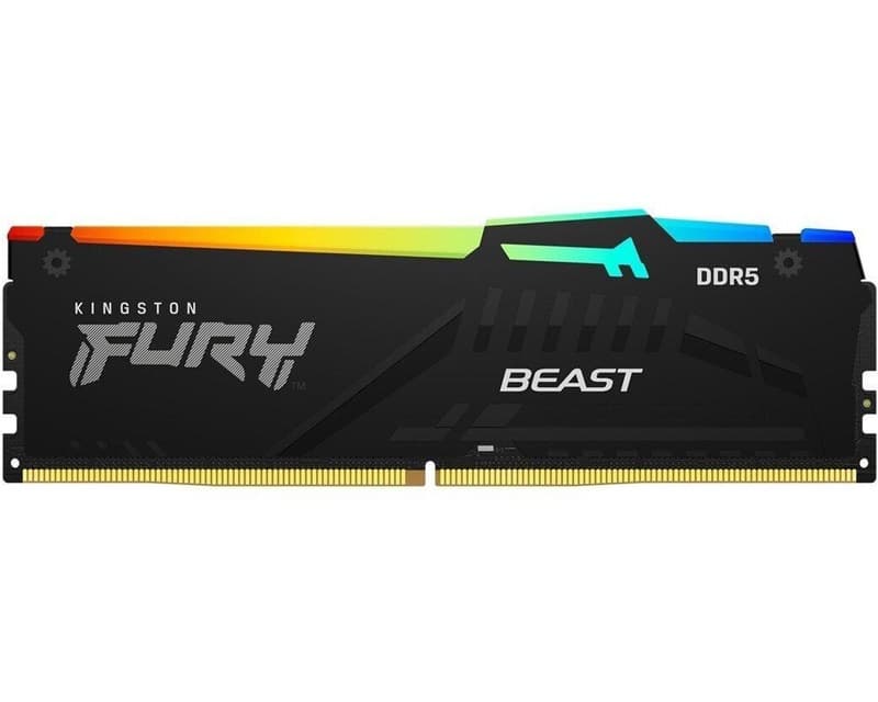 Fotografija proizvoda: DIMM DDR5 16GB 6800MT/s KF568C34BBEA-16 FURY Beast Black RGB EXPO
