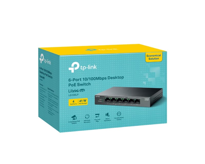 Fotografija proizvoda: LS106LP(UN) 6-portni 10/100mbps Desktop switch