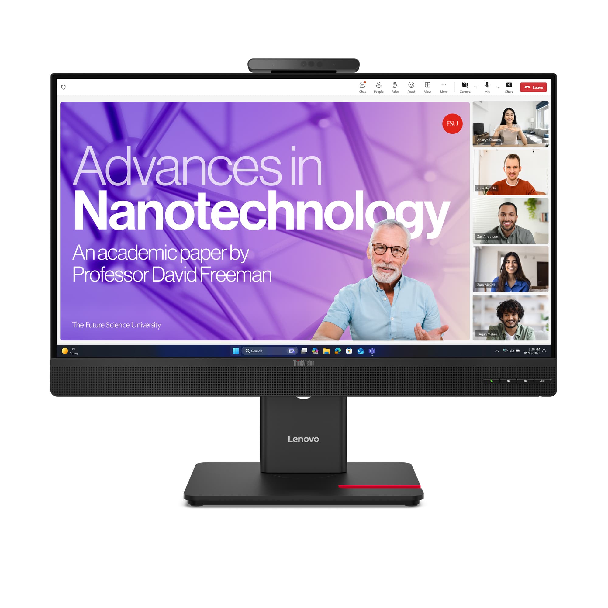 Fotografija proizvoda: Monitor LENOVO ThinkVision T27QD-4v 27"/IPS/2560x1440/120Hz/4ms/USB-C PD 100W,USB-C PD 15W, 3xUSB-A,