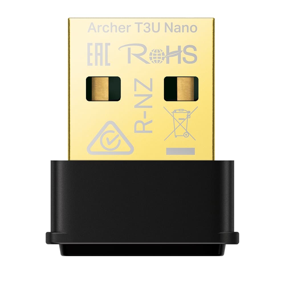 Fotografija proizvoda: Bežicni adapter TP-LINK ARCHER T3U Nano Wi-Fi/AC1300/867Mbps/433Mbps/MU-MIMO/interna antena