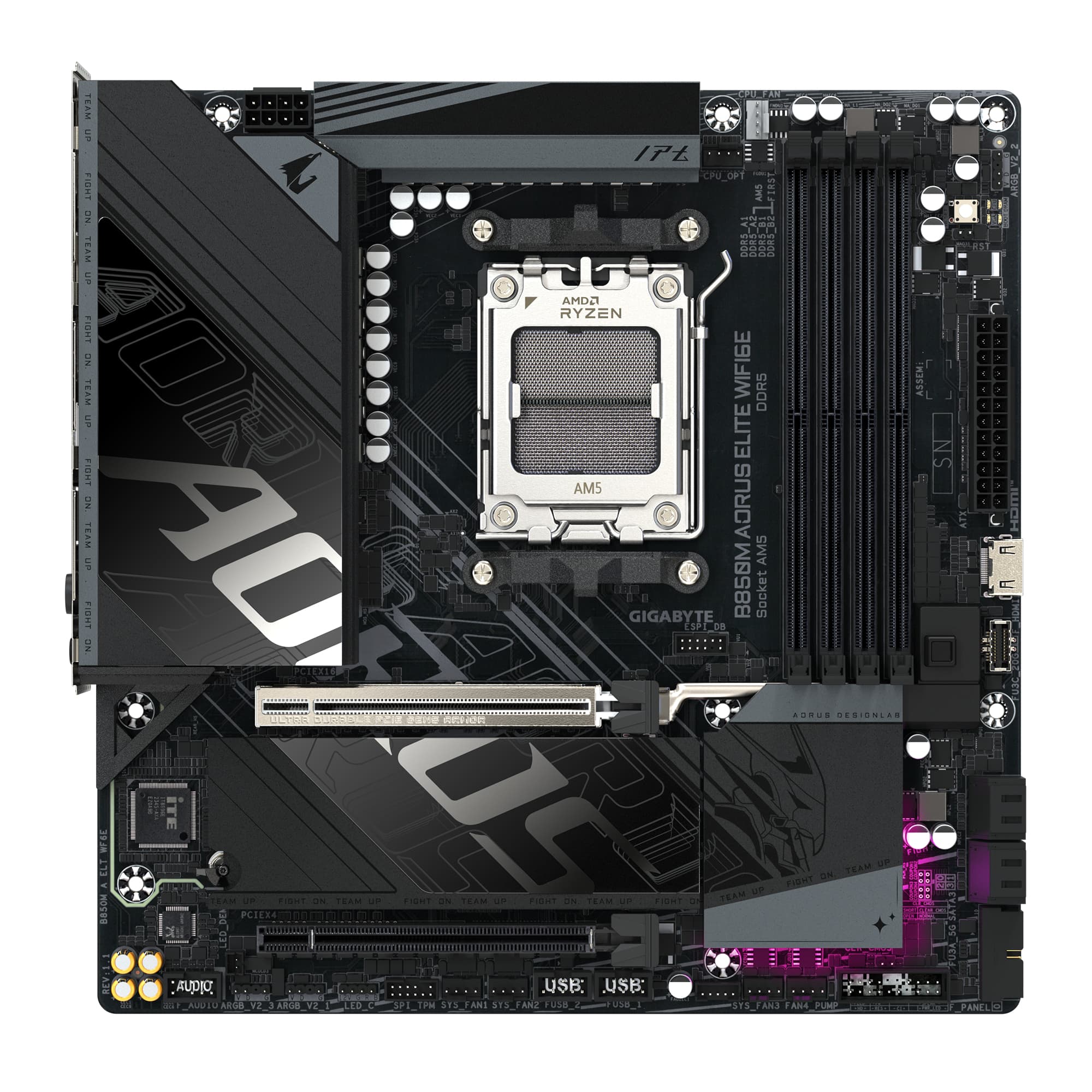 Fotografija proizvoda: Maticna ploca GIGABYTE B850M AORUS ELITE WF6E 1.1/AM5