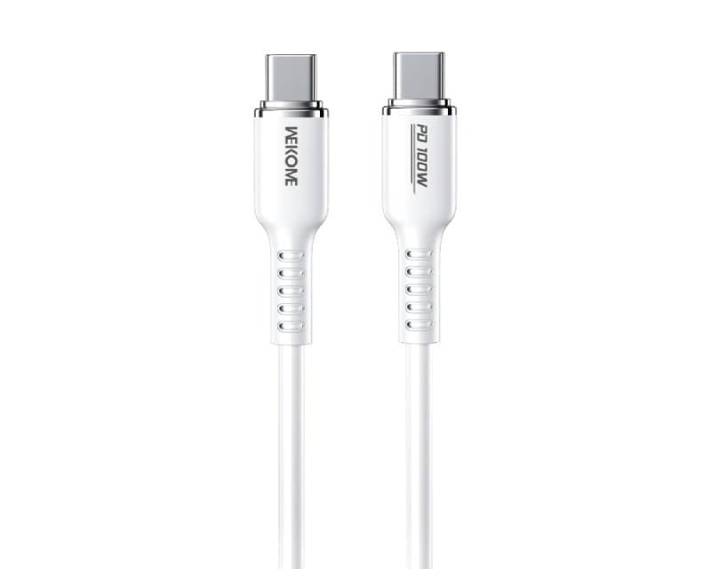 Fotografija proizvoda: WDC-11 Kabl 3.1 USB tip C M/M 1.2m, za Super brzo punjenje 100W/480Mbps, Silicon Soft, beli