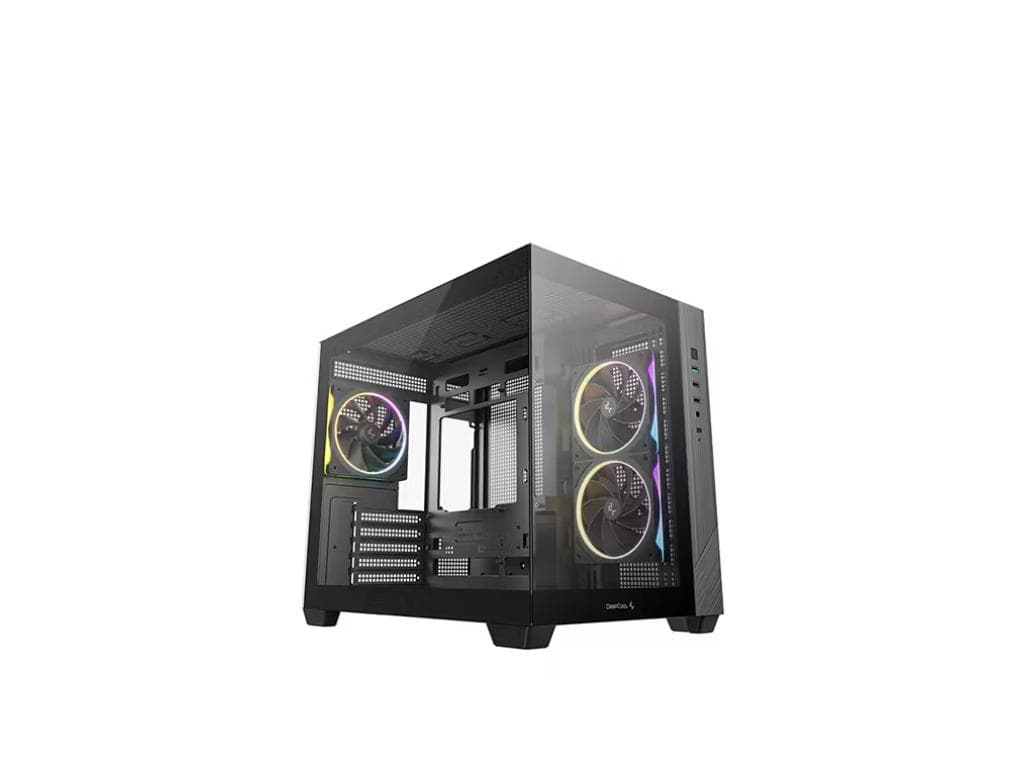 Fotografija proizvoda: Kucište DeepCool CG330/Micro-ATX/ITX/ATX PS2/SFX/SFX-L/bez napajanja/kaljeno staklo/ARGB/crna