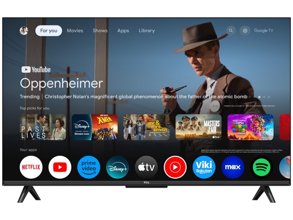 Fotografija proizvoda: Televizor TCL 43T69C/QLED/43"/4K UHD/60Hz/Google TV/crna