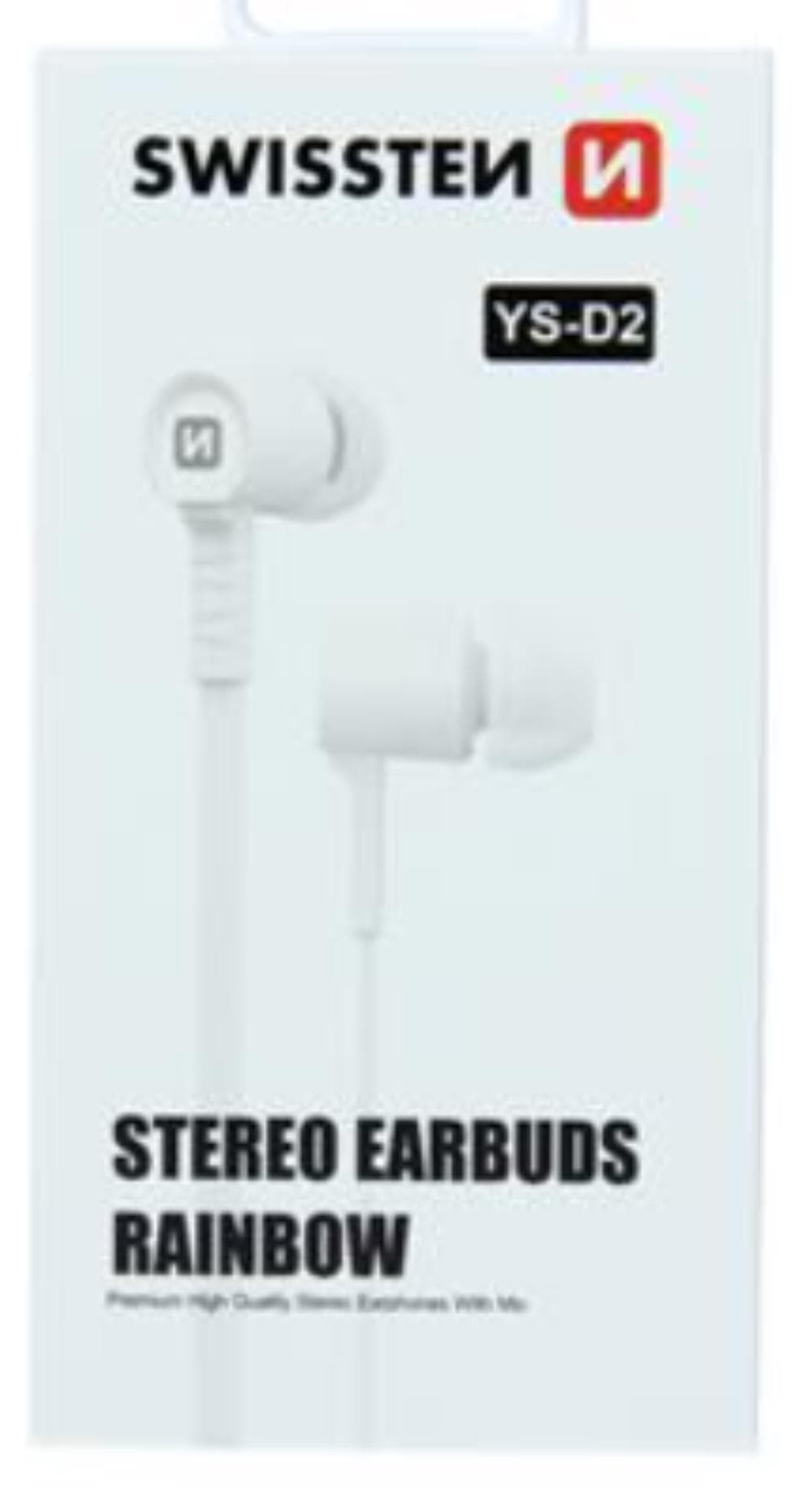 Fotografija proizvoda: SWISSTEN EARBUDS RAINBOW YS-D2 WHITE