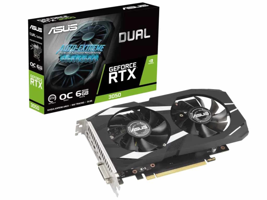 Fotografija proizvoda: Graficka karta ASUS DUAL-RTX3050-O6G NVD/6GB/GDDR6/96bit/crna