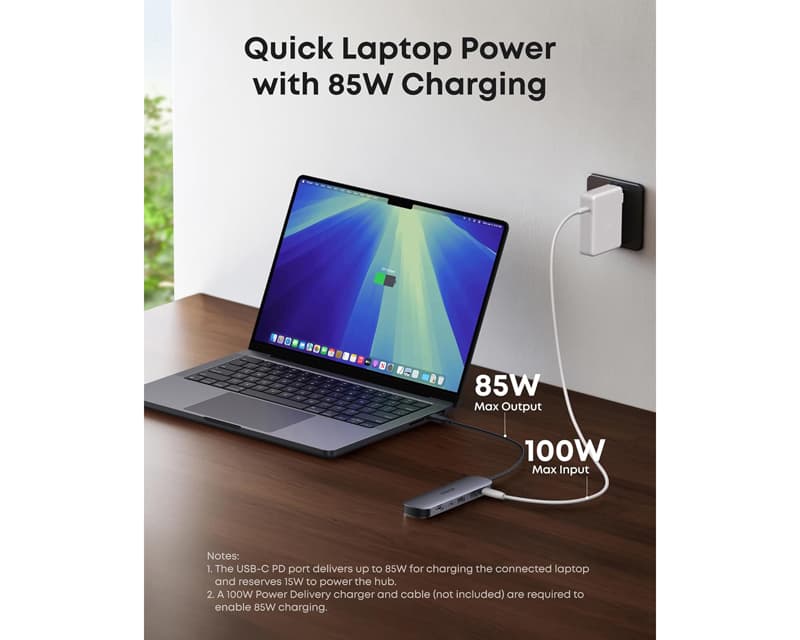 Fotografija proizvoda: Nano USB-C Hub 7u1, sivi