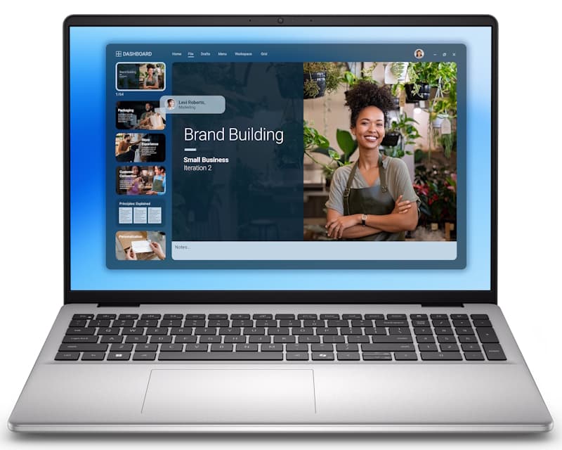 Fotografija proizvoda: 16 DC16251 16 inčni FHD+ 300nits Core 5 120U 16GB 512GB SSD osvetljena FP Win11Pro metalni silver laptop