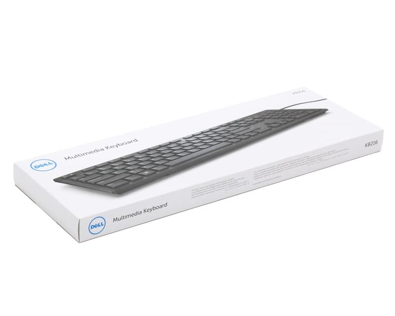 Fotografija proizvoda: Multimedijalna tastatura KB216 USB US, retail pakovanje, crna