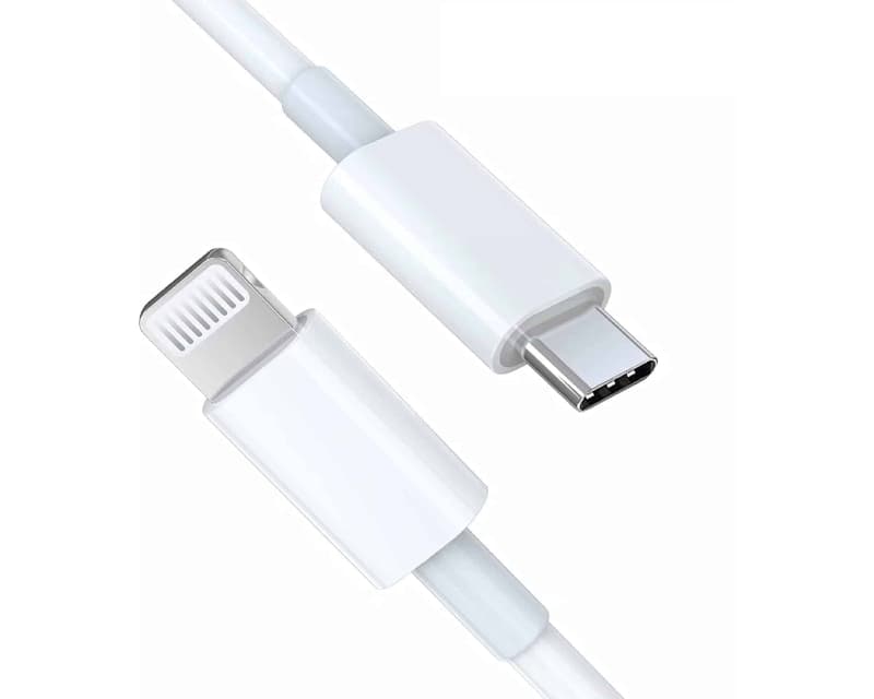 Fotografija proizvoda: Kabl USB 3.1 tipa C na iPhone Lightning 5,6,7 2.4 A, 2m beli