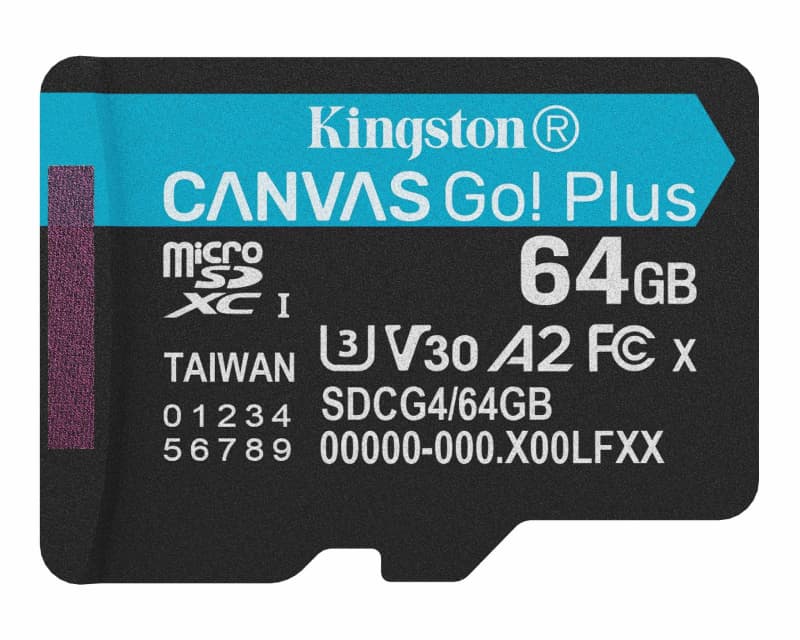 Fotografija proizvoda: Memorijska kartica U3 V30 microSDXC 64GB Canvas Go Plus 200MB/s A2 SDCG4/64GBSP