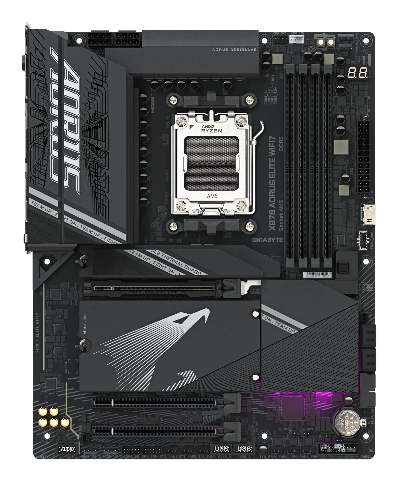 Fotografija proizvoda: X870 AORUS ELITE WIFI 7 rev. 1.0 matična ploča