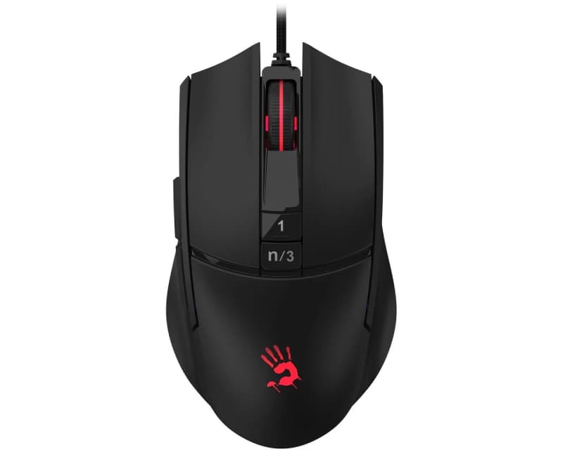Fotografija proizvoda: L65 Max Bloody RGB Gaming Stone Black USB miš crni