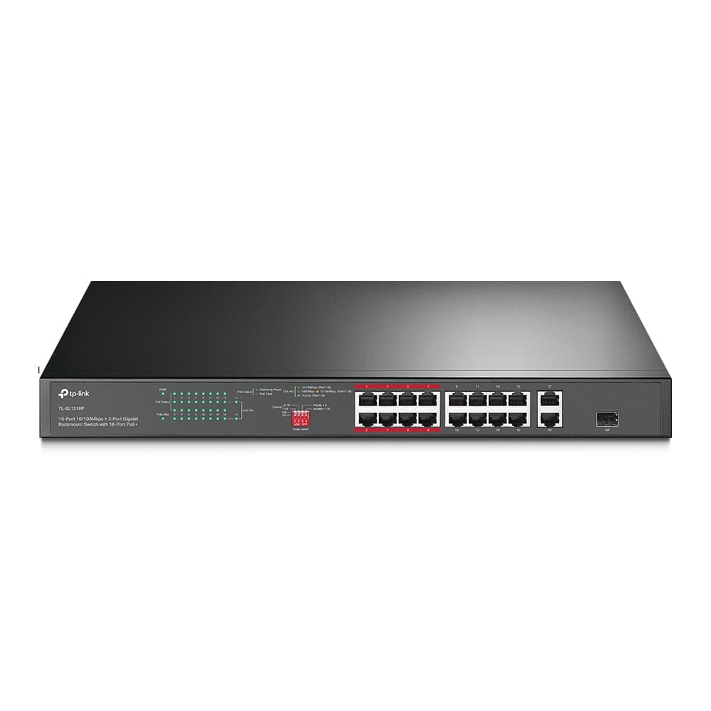Fotografija proizvoda: TL-SL1218P POE 16 PORTA 10/100MBS + 2GIG LAN