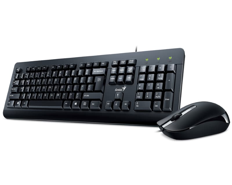 Fotografija proizvoda: KM-160 USB YU crna tastatura + USB crni miš