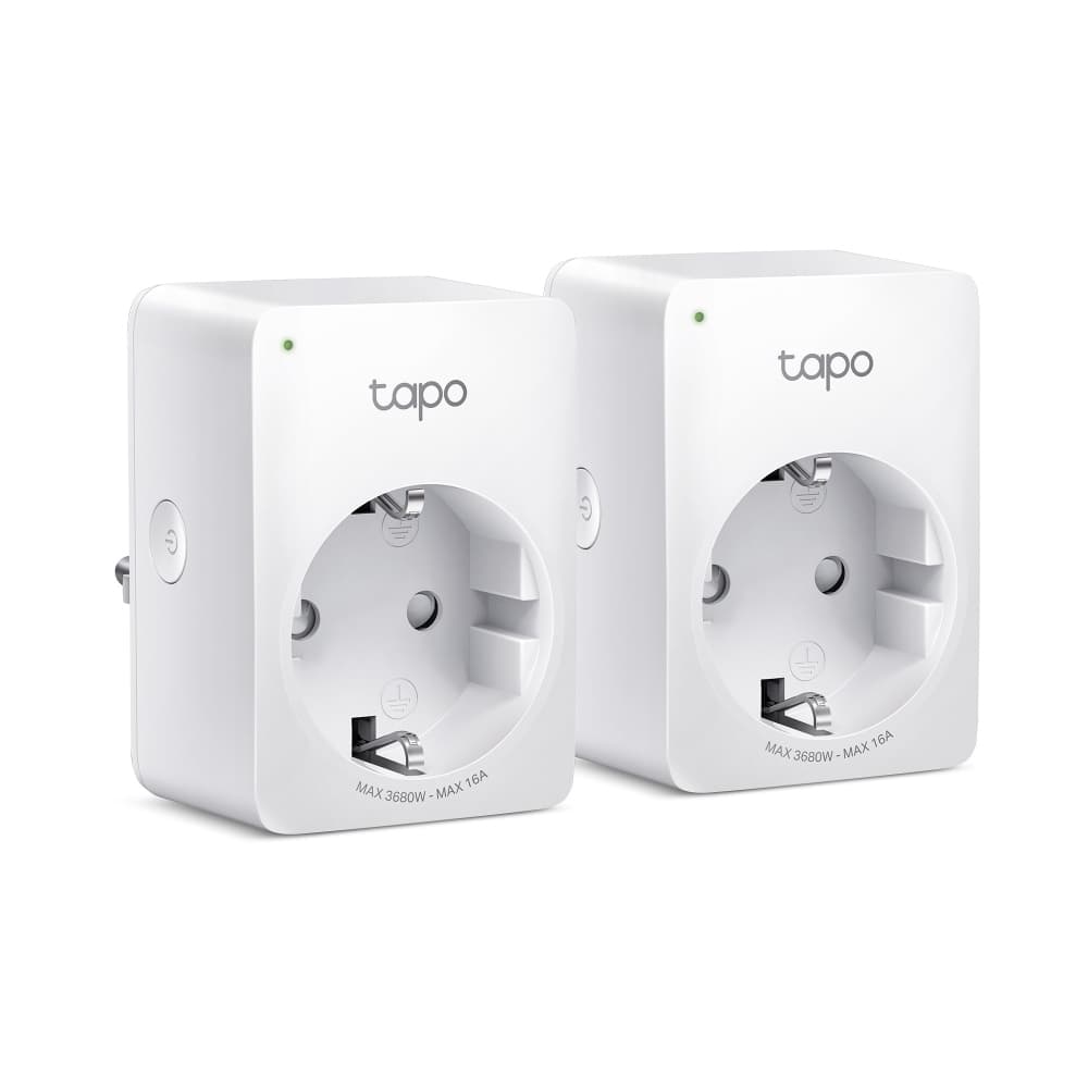 Fotografija proizvoda: Pametna uticnicar TP-LINK Tapo P110(2-pack) Wi-Fi/2,4Ghz/Max Load 16A/bela