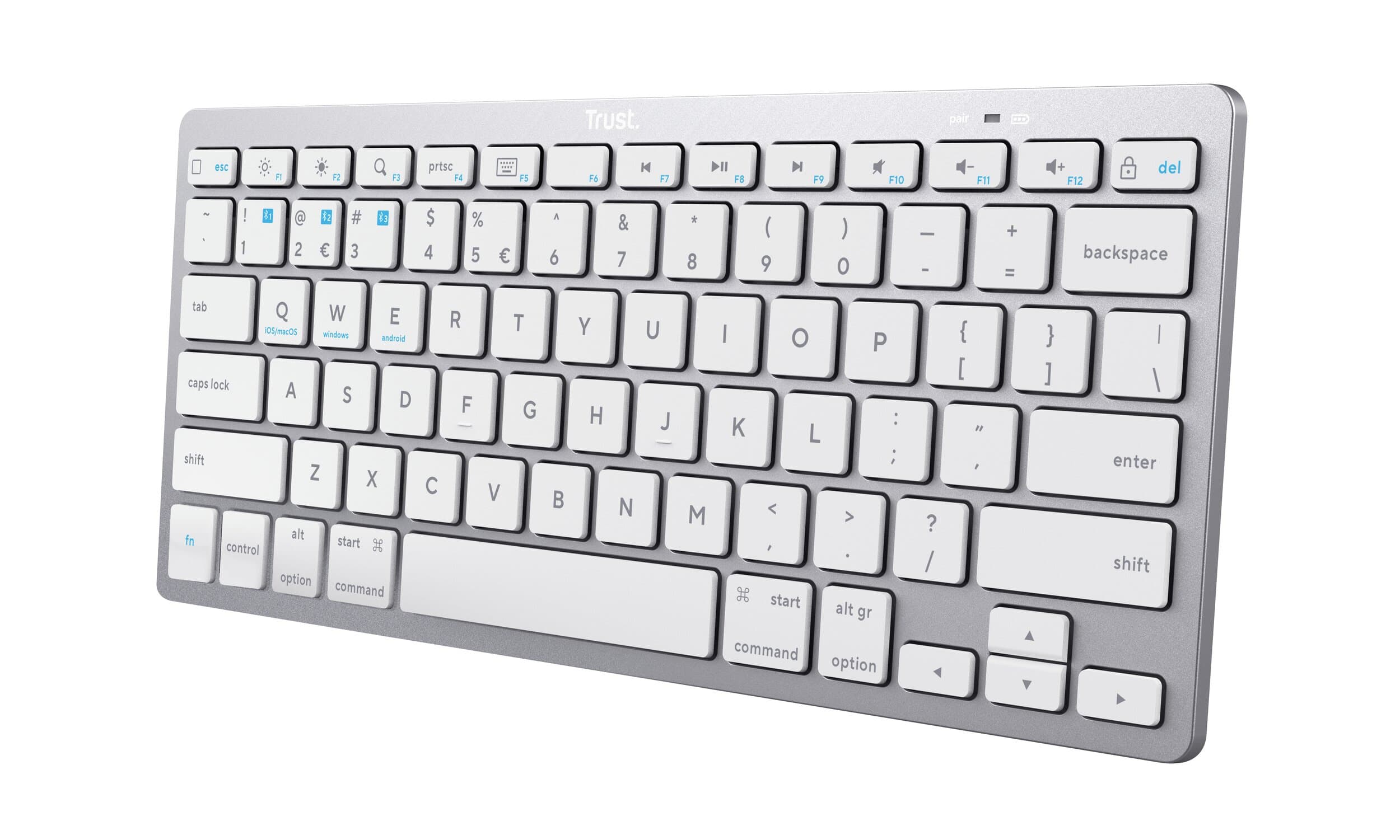 Fotografija proizvoda: Tastatura TRUST BASICS Bluetooth/SRB/siva