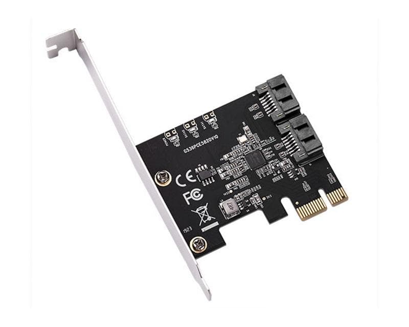 Fotografija proizvoda: PCI-Express kontroler 2-port SATA III int. Kartica JMB582 Chipset