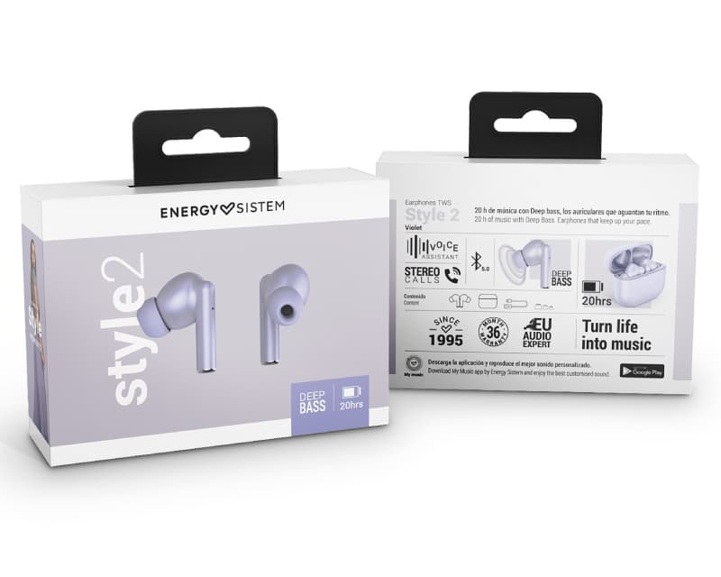 Fotografija proizvoda: Style 2 Violet True Wireless bežične slušalice ljubičaste (M45296)