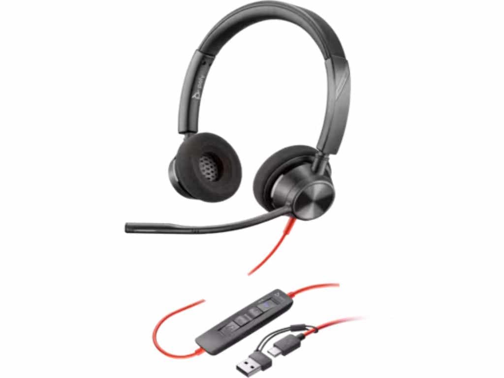 Fotografija proizvoda: Slušalice HP Poly BW 3310 Stereo -M USB-C HS +USB-C/A/8X220AA/crna