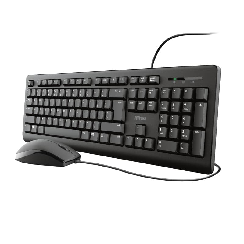 Fotografija proizvoda: Tastatura+miš TRUST Primo žicni set/SRB/crna