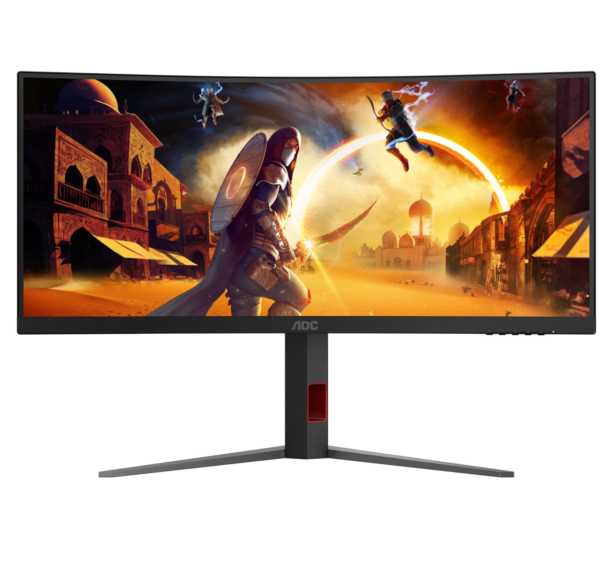 Fotografija proizvoda: Monitor AOC CU34G4 34"/VA, zakrivljen/3440X1440/180/0,5 ms MPRT/HDMIX2,DP/Adaptive Sync/VESA/crna