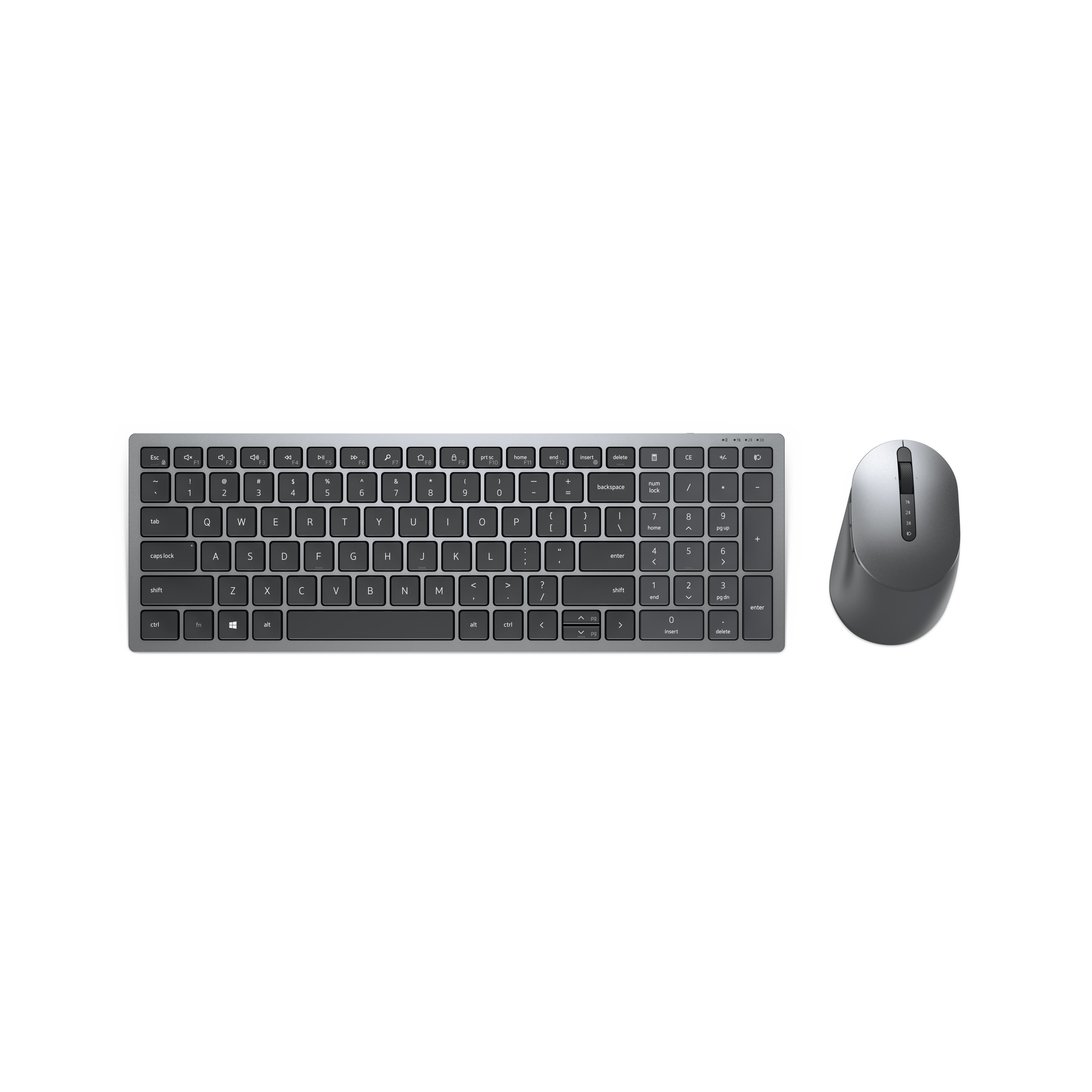Fotografija proizvoda: KM7120W Pro Plus Wireless US tastatura + miš siva