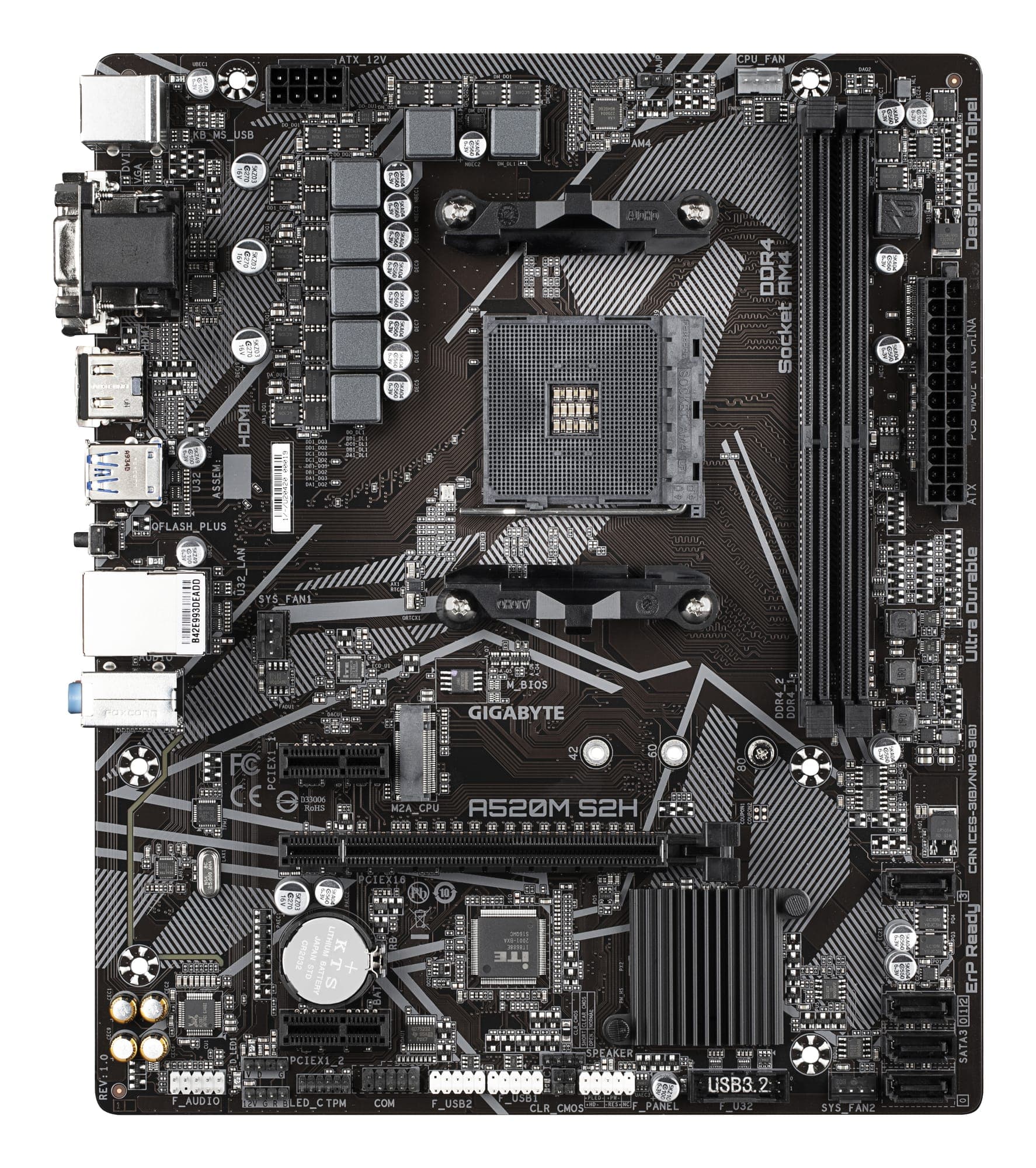 Fotografija proizvoda: A520M S2H rev. 1.0 motherboard