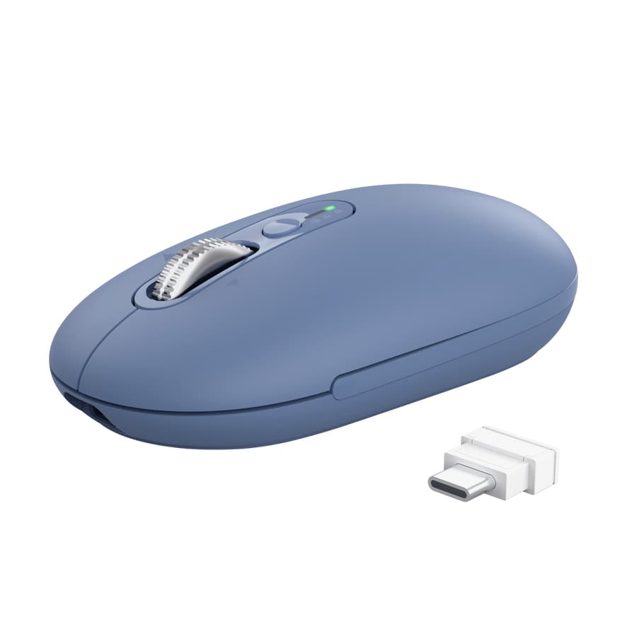 Fotografija proizvoda: Miš TRUST SERON HYPSCROLL SLIM WRLS MOUSE/plava