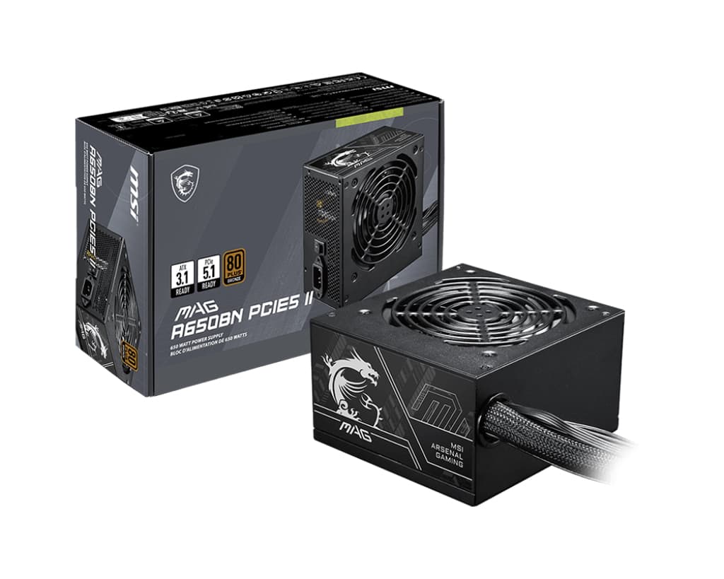 Fotografija proizvoda: MAG A650BN PCIE5 II 650W napajanje 5Y