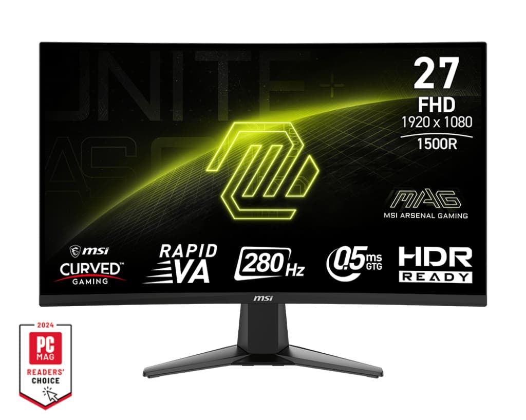 Fotografija proizvoda: 27 inča MAG 276CXF FHD 1920x1080 280Hz FreeSync Premium zakrivljeni gaming monitor