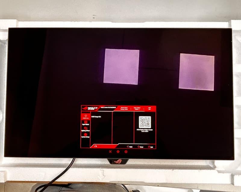 Fotografija proizvoda: 27 inča ROG Strix XG27AQDMGR QHD 2560x1440 WOLED 240Hz HDR10 gaming monitor outlet
