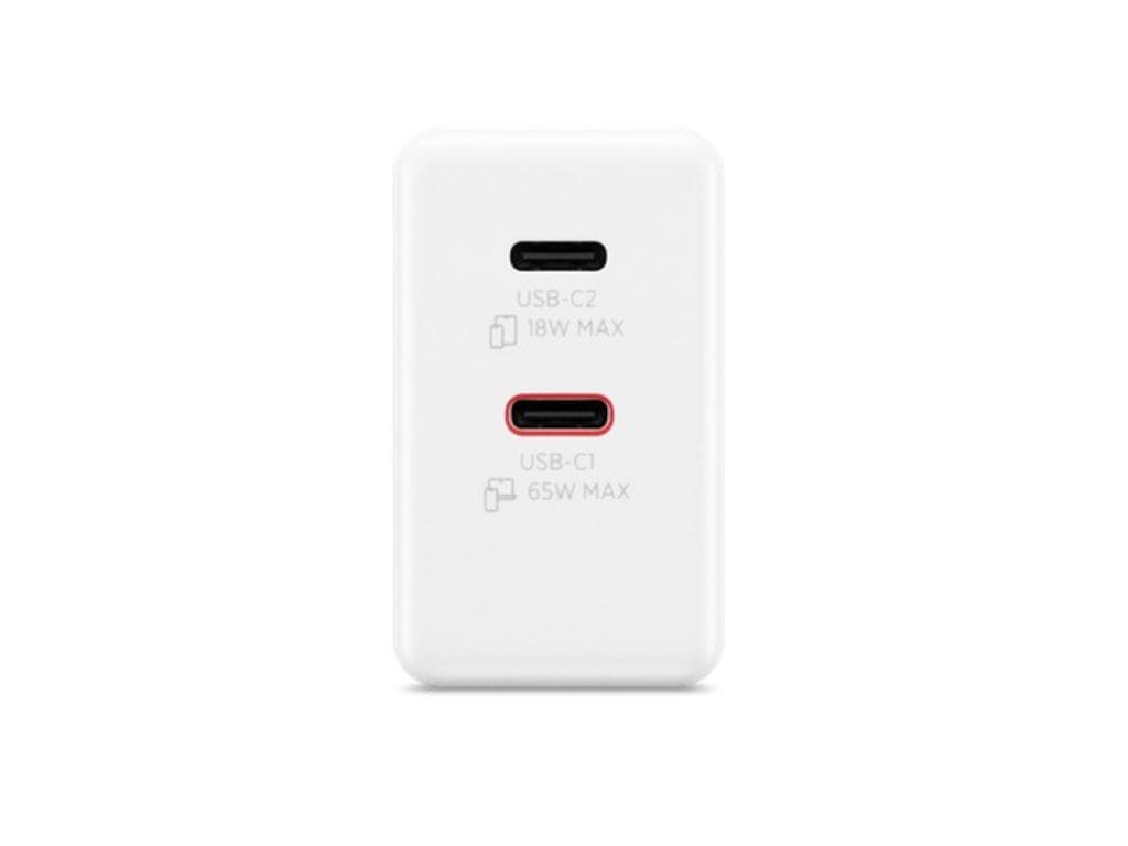 Fotografija proizvoda: Lenovo Dual USB-C 65W GaN punjac beli (1.5m)