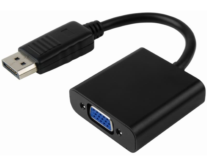 Fotografija proizvoda: Adapter DisplayPort (M) - VGA D-sub (F) crni