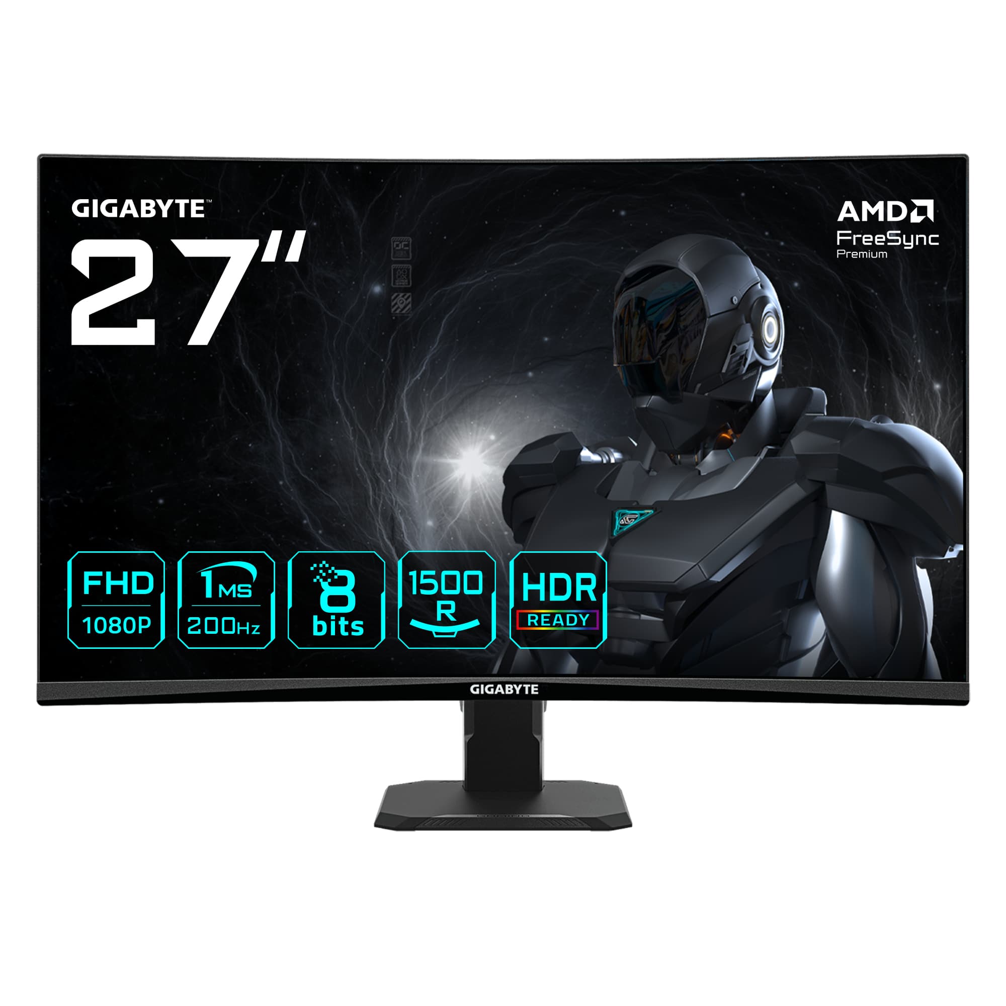 Fotografija proizvoda: 27 inča GS27FCA FHD 1920x1080 SS-VA 200 Hz FreeSync Premium zakrivljeni gaming monitor