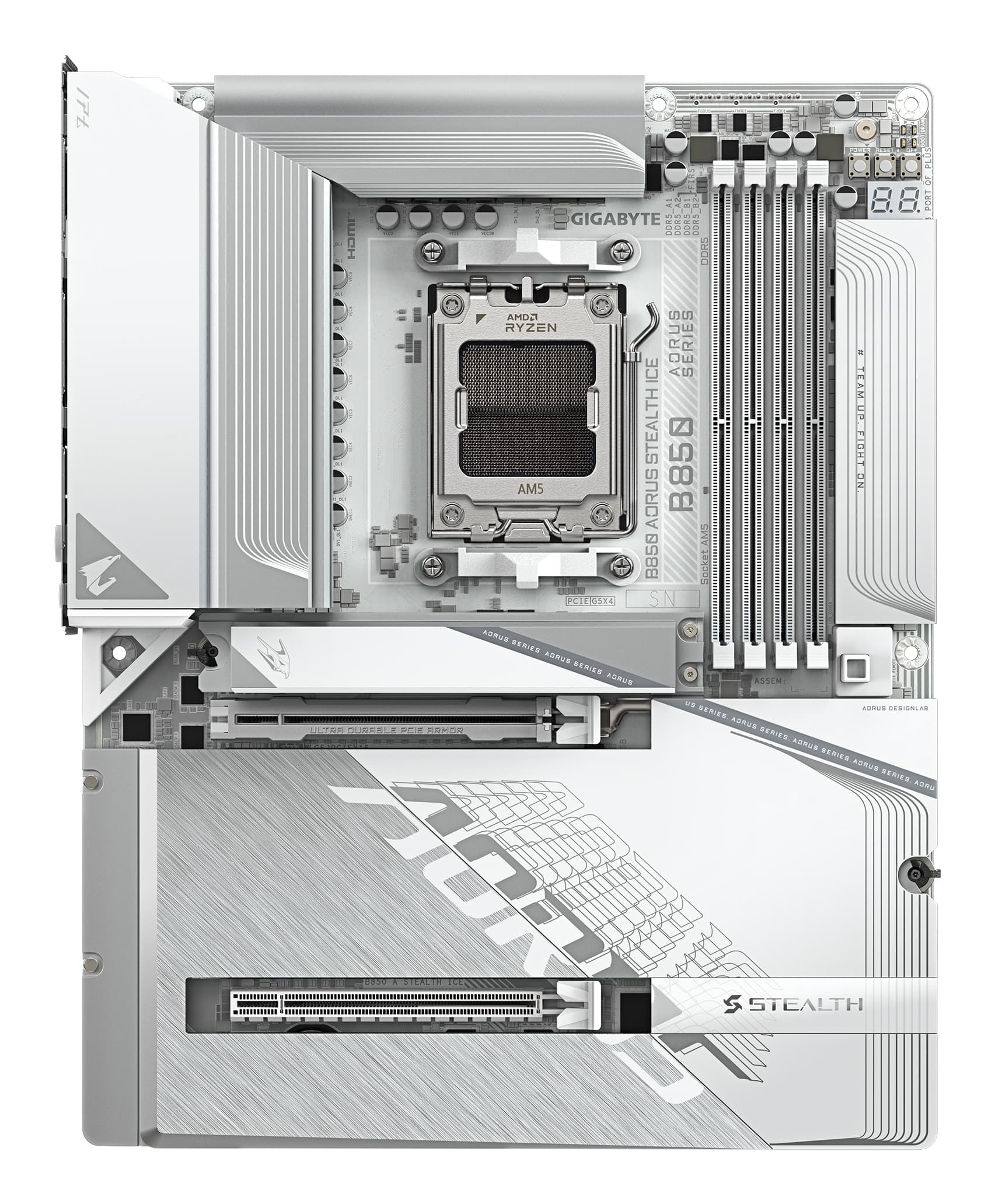 Fotografija proizvoda: B850 A STEALTH ICE rev. 1.0 motherboard