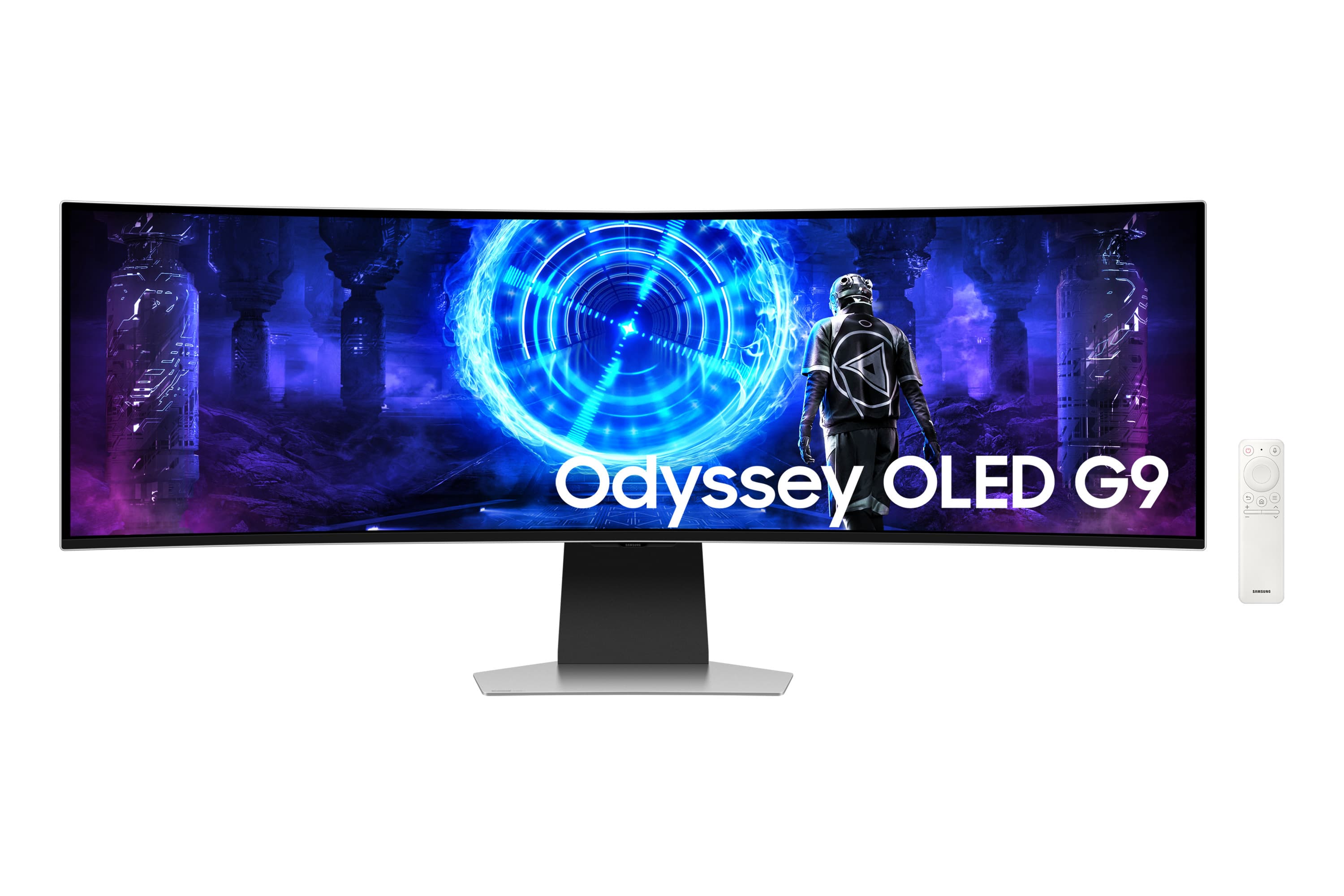 Fotografija proizvoda: Monitor SAMSUNG LS49DG950SUXDU 49"/OLED/5120x1440/240Hz/0.03ms GtG/HDMI,DP,USB-C,LAN/G-sync/zvucnici