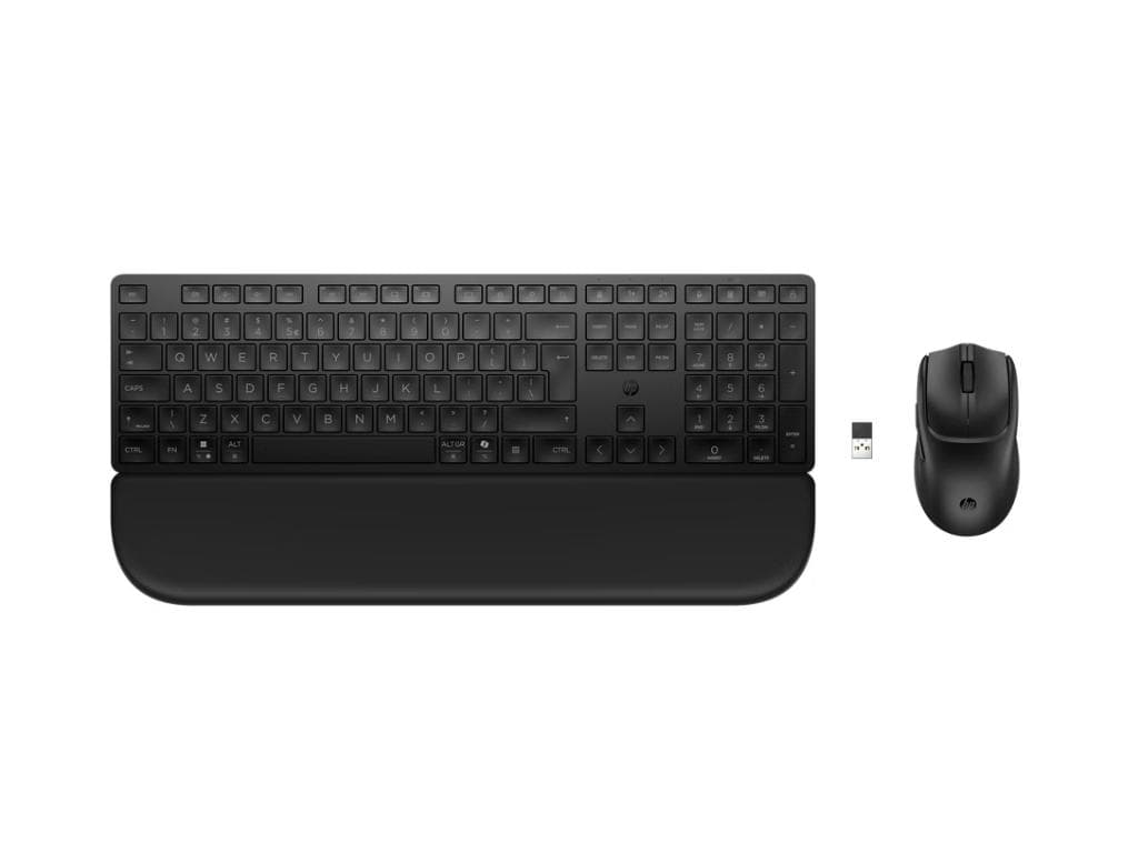 Fotografija proizvoda: Tastatura+miš HP 580C Dual mode/Palm rest/US/crna
