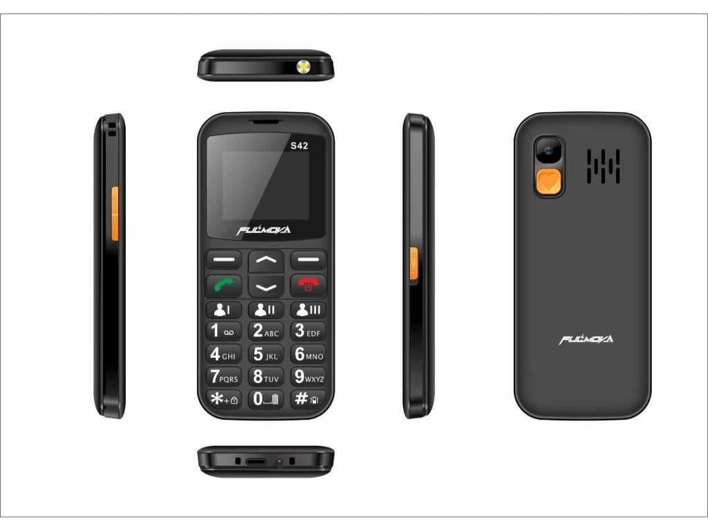 Fotografija proizvoda: Mobilni telefon FULMOVA Senior S42 2G/crni