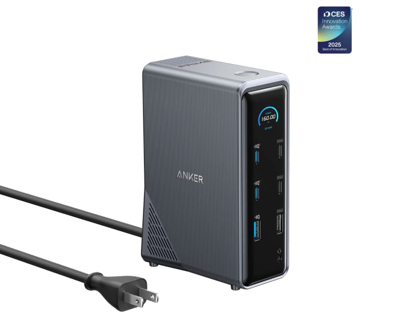 Fotografija proizvoda: Prime Stanica za priklučivanje 160W, 14u1, Dual Display, siva