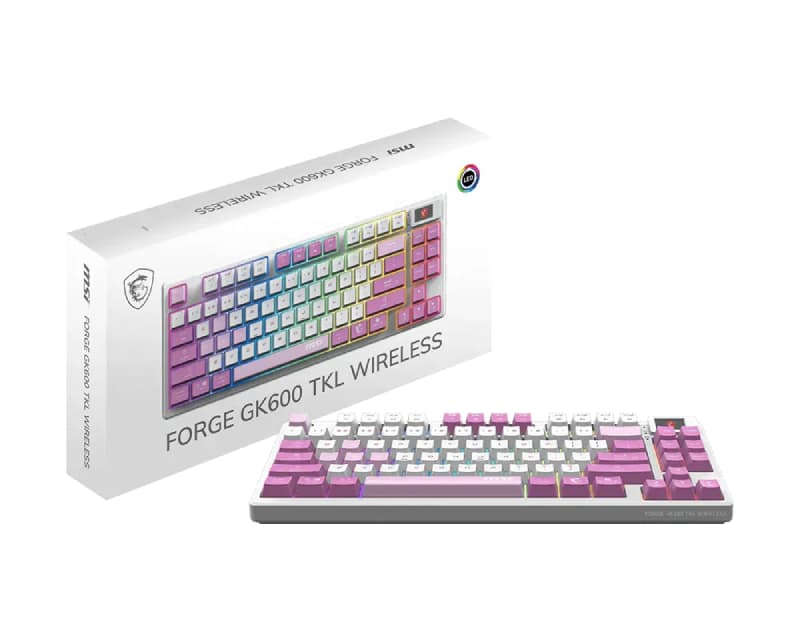 Fotografija proizvoda: FORGE GK600 TKL W VIOLET US bežična tastatura