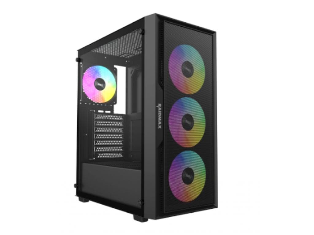 Fotografija proizvoda: Kucište RAIDMAX Vector 159/ATX/Micro-ATX/Mini-ITX/ARGB/650W/kaljeno staklo/crna