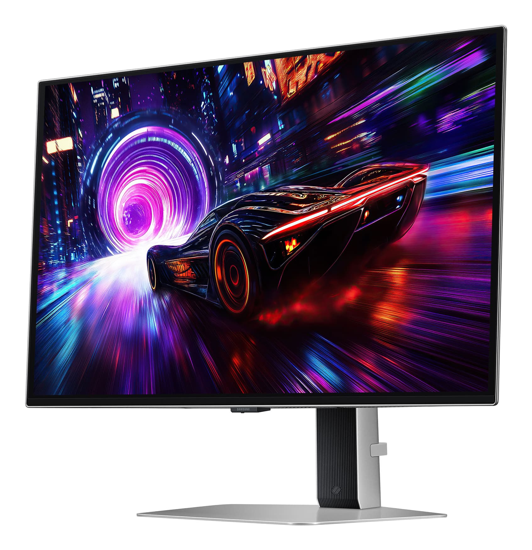 Fotografija proizvoda: Monitor SAMSUNG LS27FG810SUXEN 27"/OLED/3840x2160/240Hz/0,03msGTG/HDMI,DP,DP/freesync/srebrna