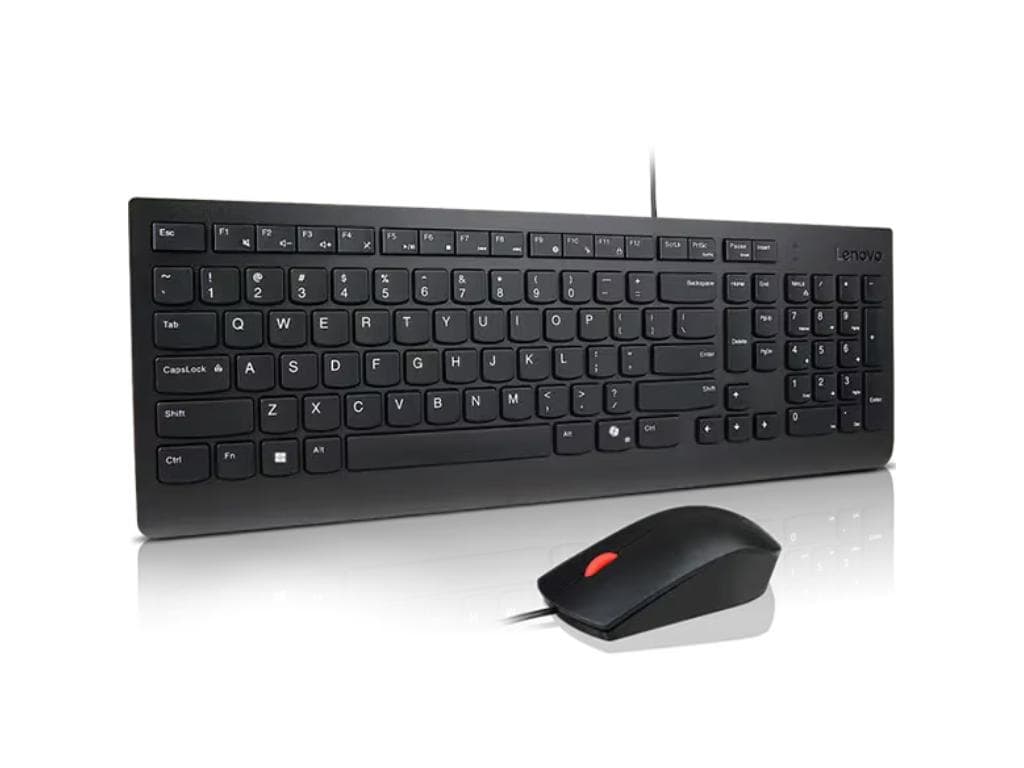 Fotografija proizvoda: Tastatura+miš LENOVO Essential žicni set/SRB/crna
