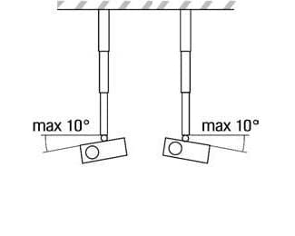 Fotografija proizvoda: CM 25-160 universal ceiling mount for projector