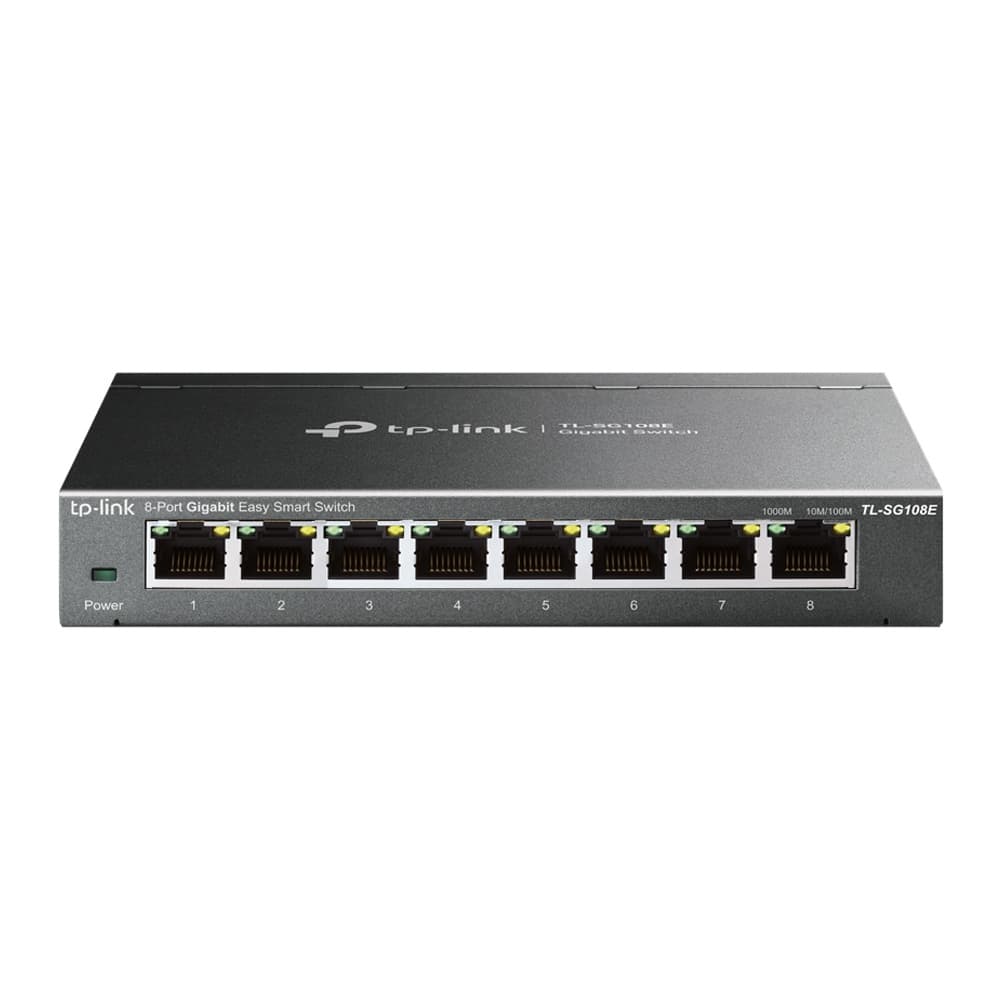 Fotografija proizvoda: Switch TP-LINK TL-SG108E Gigabit/8x RJ45/10/100/1000Mbps/eSmart/Desktop metalno kuciste