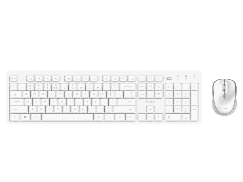 Fotografija proizvoda: Tastatura+miš TRUST ODY II bežicna /US/bela