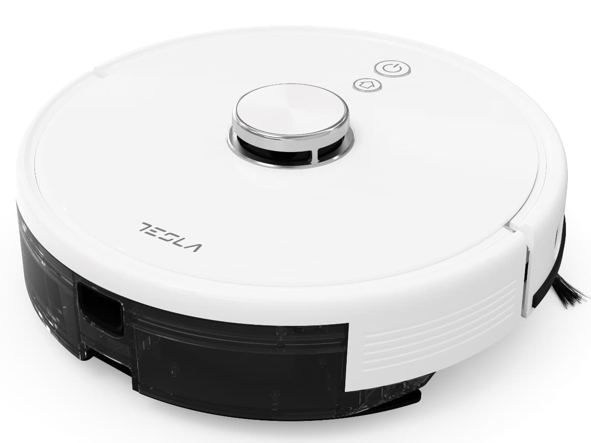 Fotografija proizvoda: Usisivac TESLA Robot Vacuum VCR600W/baterija 5200mAh Li-ion/bela