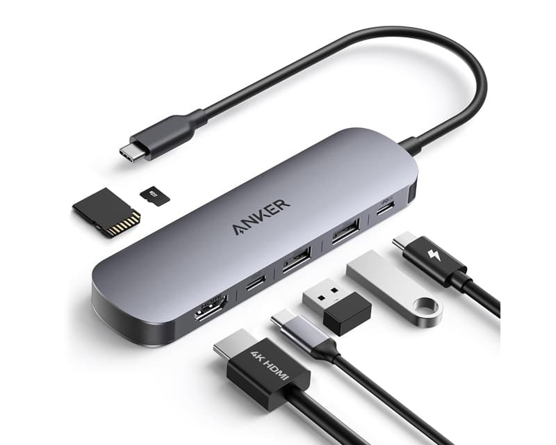 Fotografija proizvoda: Nano USB-C Hub 7u1, sivi